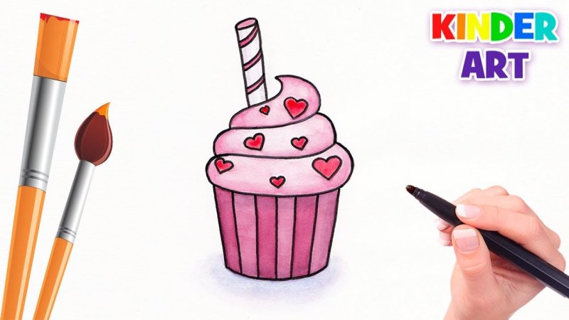 Кексик карандашом
