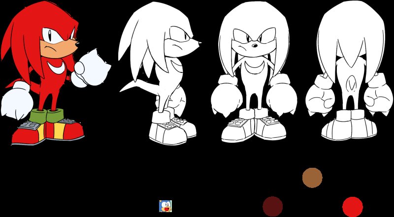 Раскраски НАКЛЗА из Соника