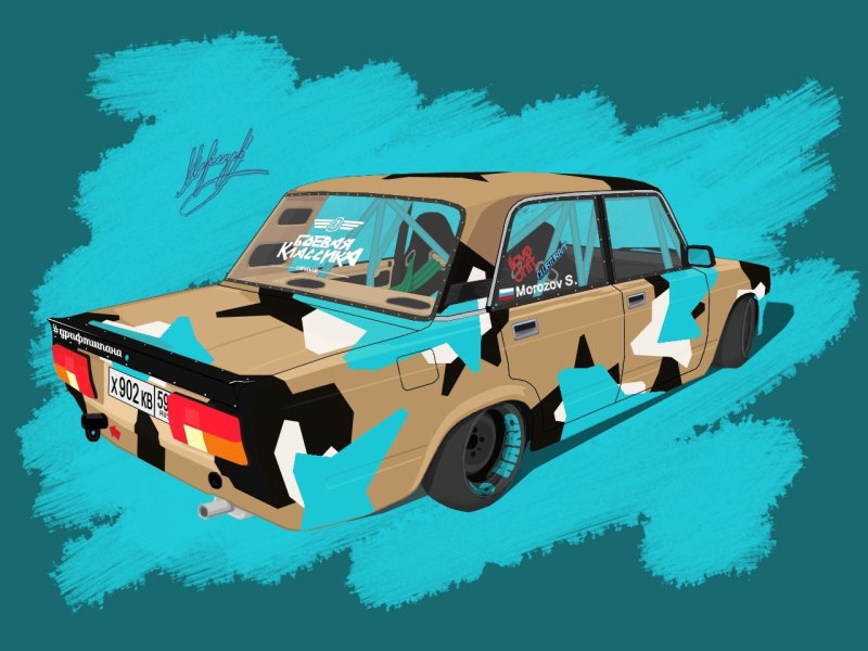 Лада 2107 дрифт корч