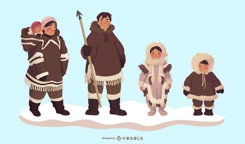 Эскимос иллюстрация