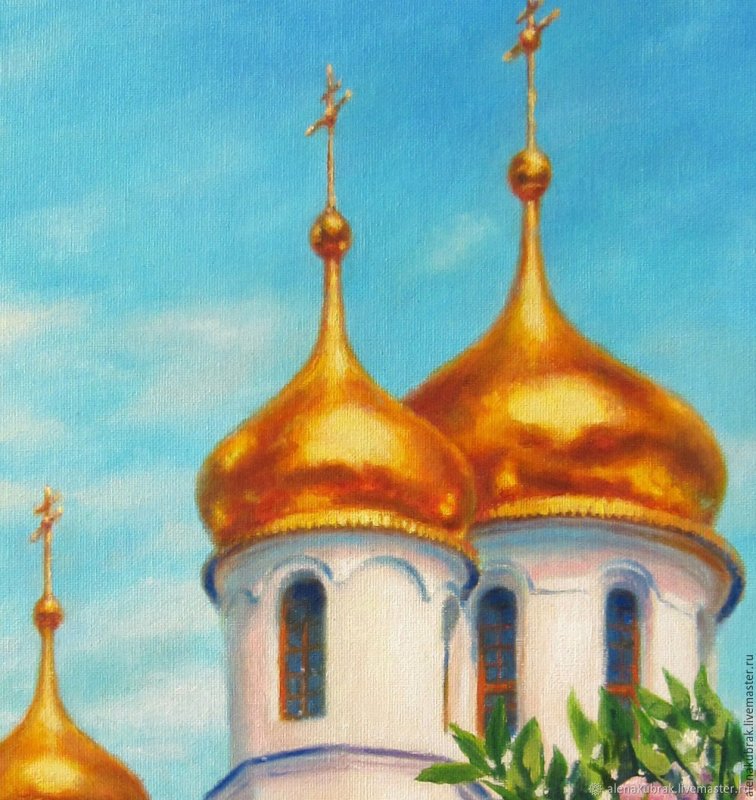 Белых храмов купола золоченые