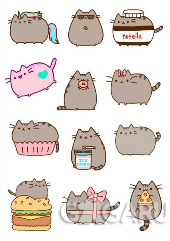 Рисунки для срисовки котики