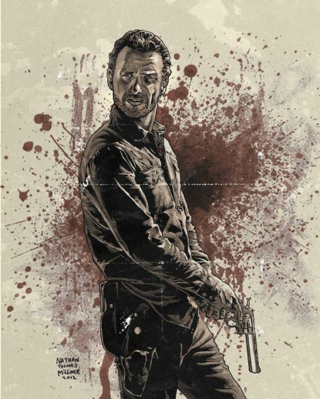 The Walking Dead Рик Граймс и Ниган