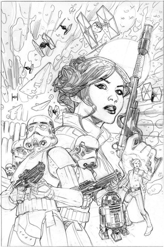 Антистресс раскраска Star Wars