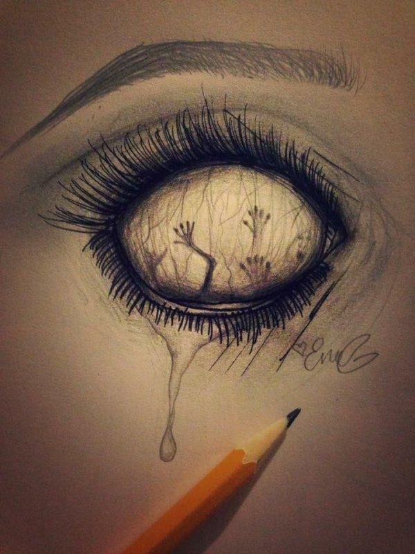 Необычные рисунки карандашом