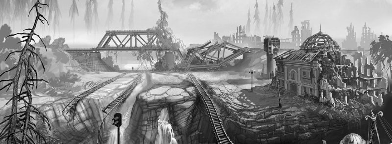 Метро 2033 город арт