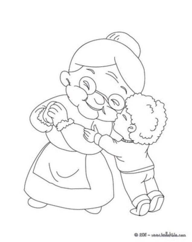 Дедушка рисунок