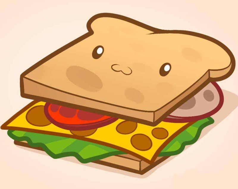 бутерброд мультяшный