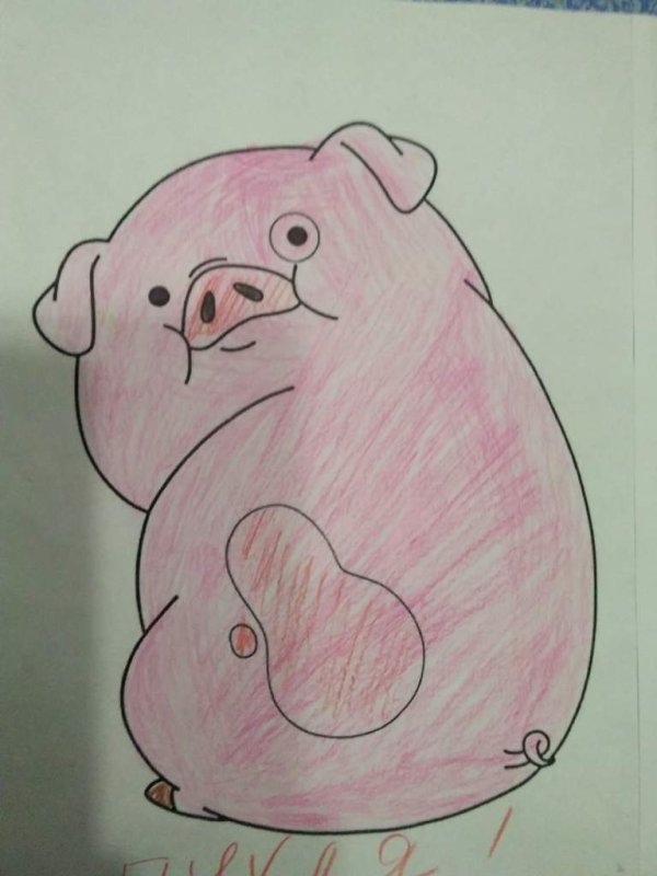 Гравити Фолз для срисовки Пухля