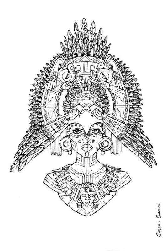 Рисунки Майя тату