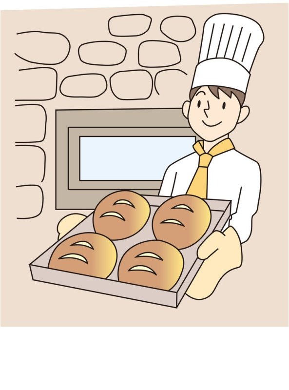 Нарисовать пекаря
