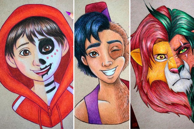 Мультяшные герои цветные