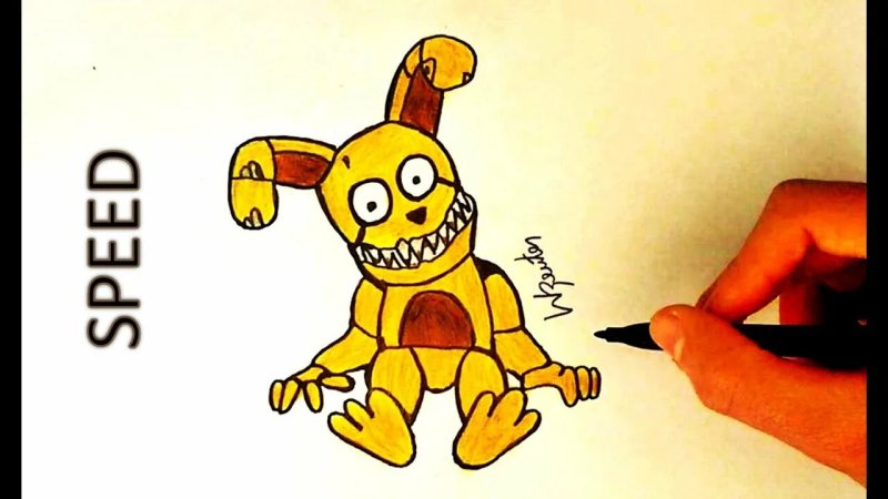 Лёгкие рисунки фнафа
