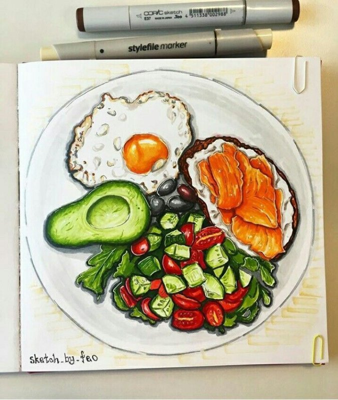 Рисунки еды