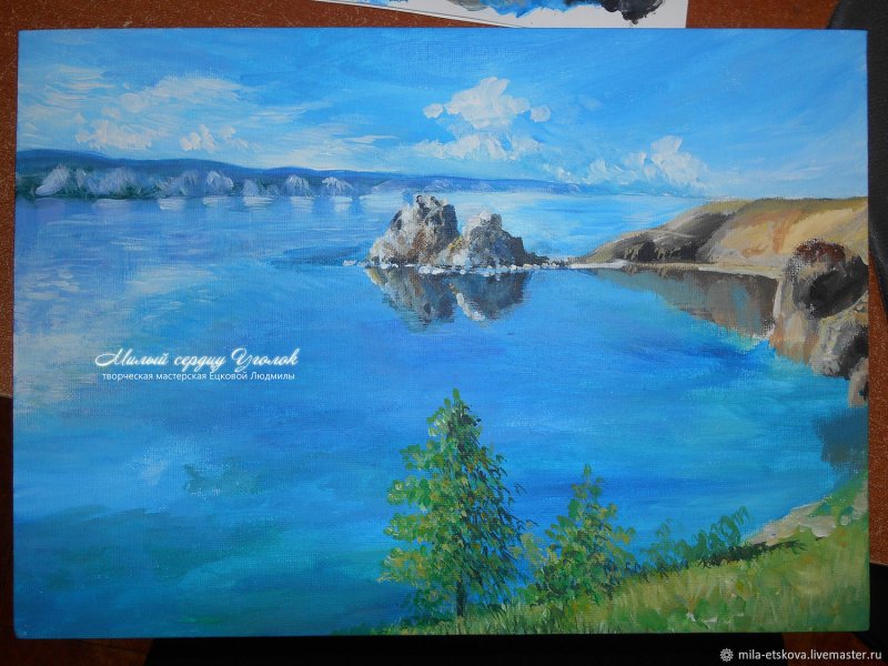 Пейзажи красками Байкал