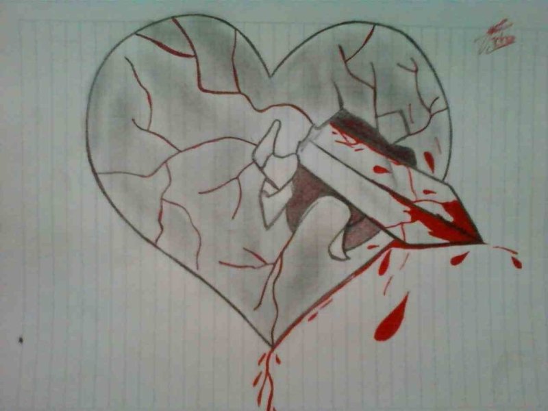 Рисунки для срисовки сердце
