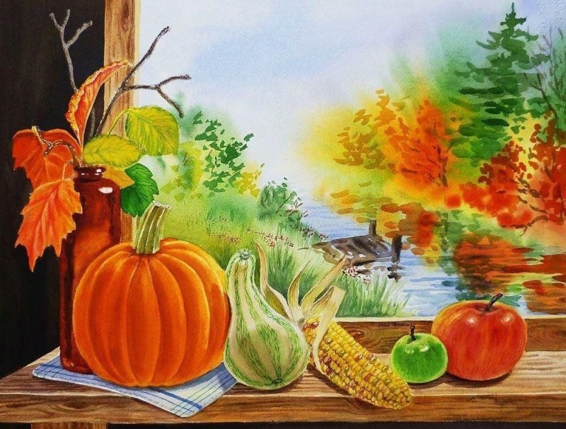 Рисование дары осени