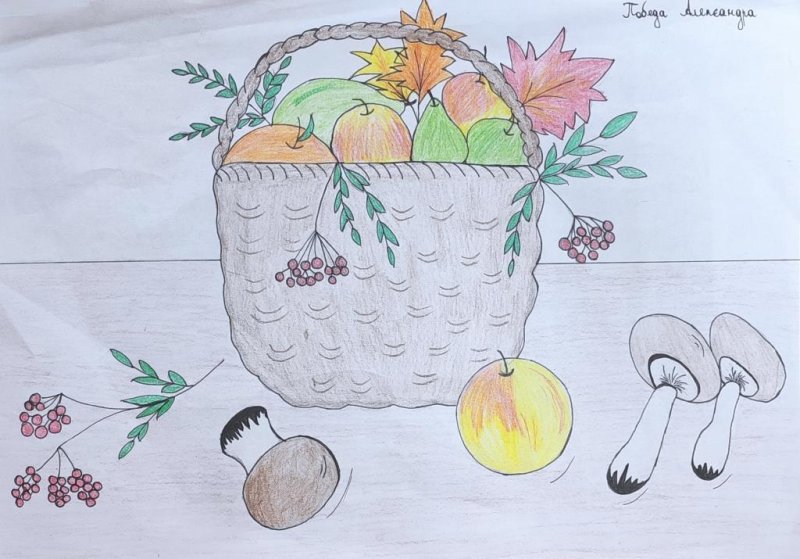 Рисунок на тему урожай осени