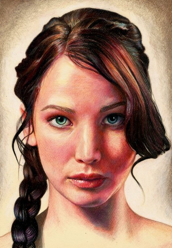 Китнисс Эвердин рисунок