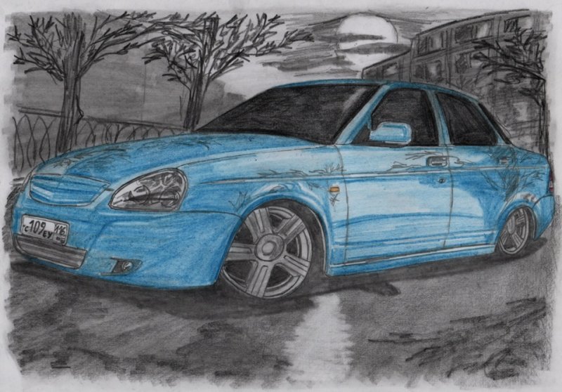 Приора рисунок