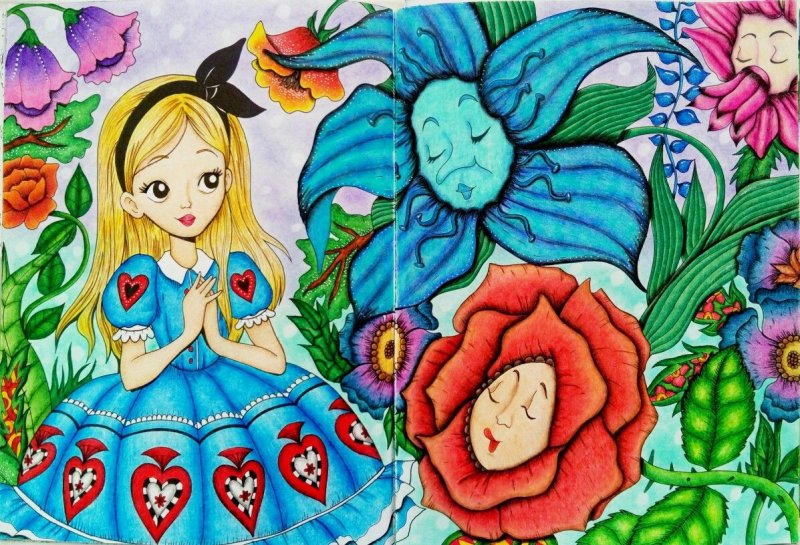 Рисунок к сказке Алиса в стране чудес