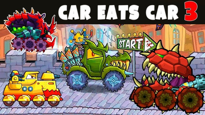 Car eats car 3 - Evil cars