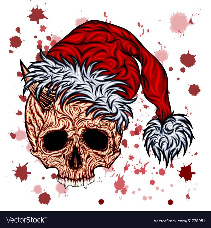 вектор череп