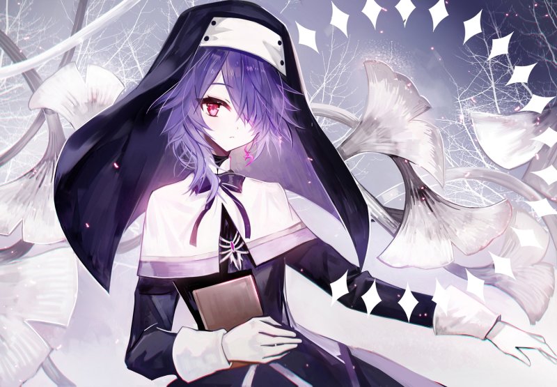 аниме монахиня и демон