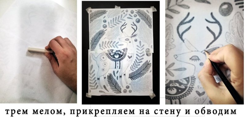 Прибор для переноса изображения на стену