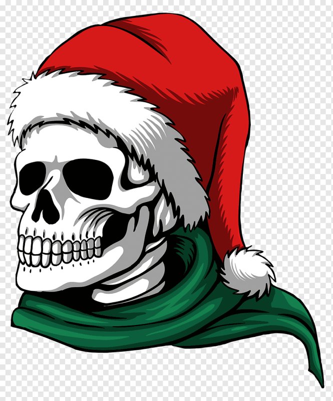 новогодний скелет