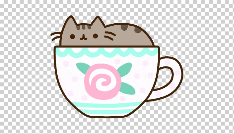 Котики в кружках для срисовки