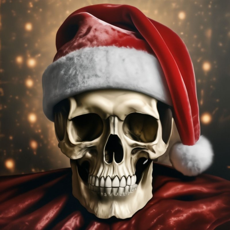 череп новый год