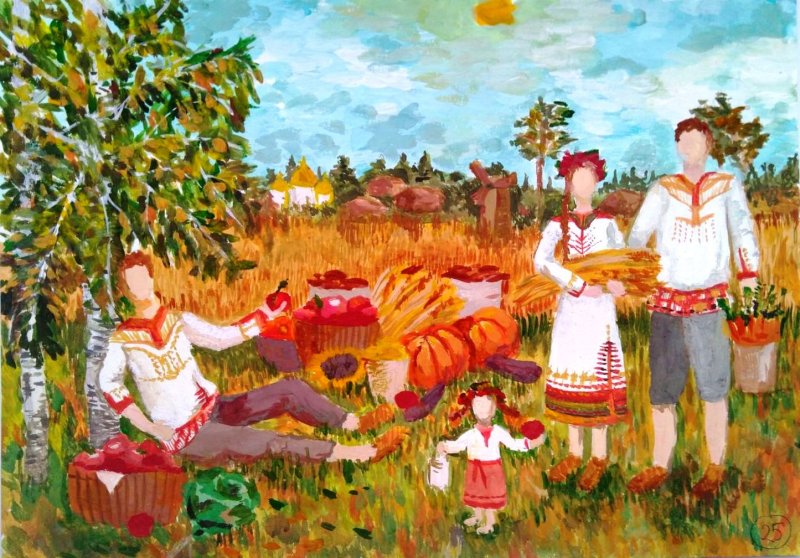 Осенины Кустодиев