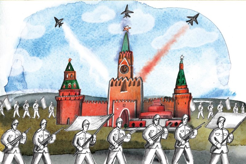 Парад на красной площади рисунок