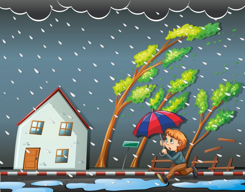 дождь иллюстрация