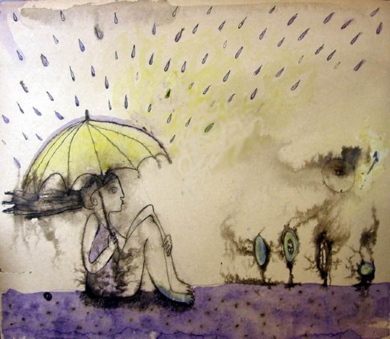 дождь скетч