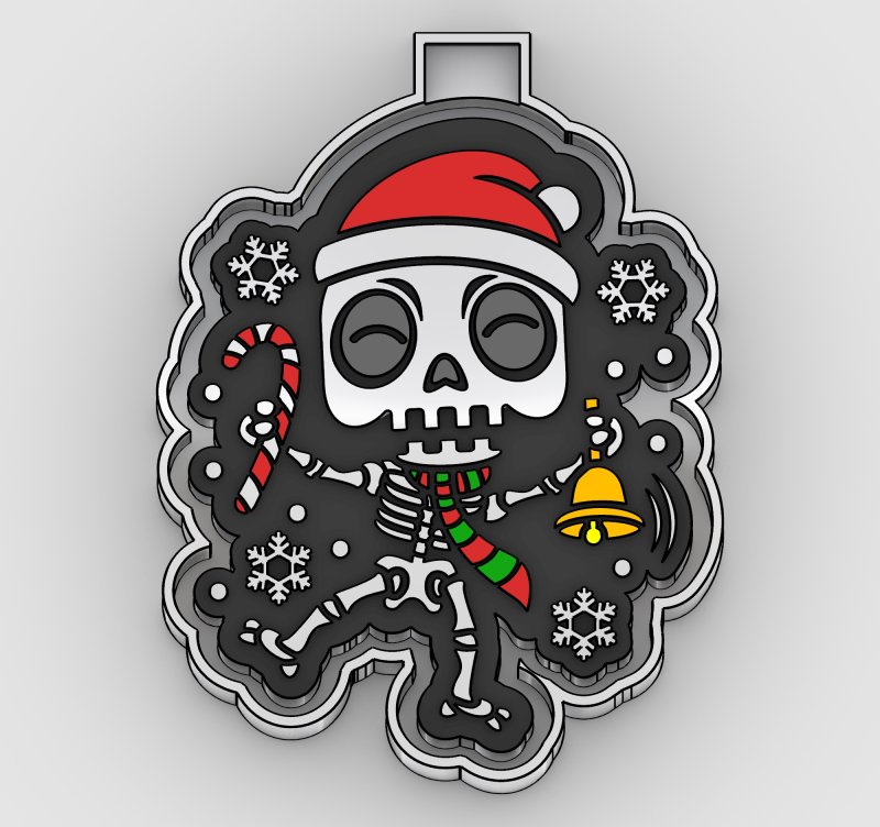 новогодний череп