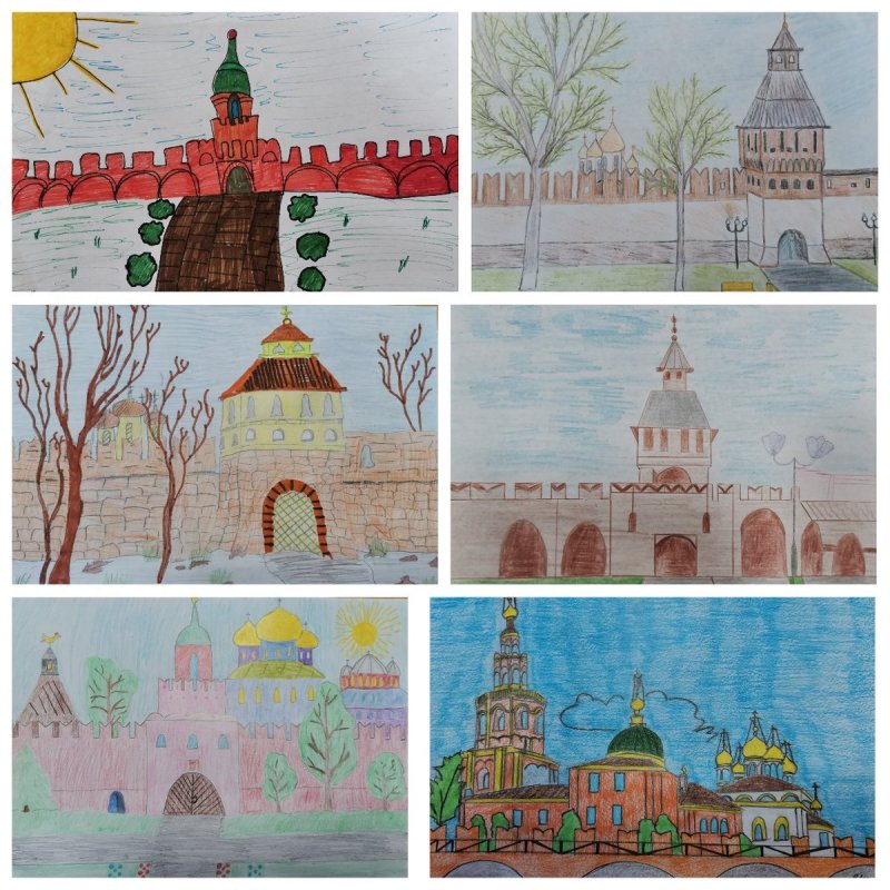 Рисование Кремль в старшей группе