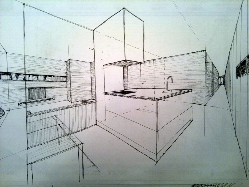 угловая перспектива комнаты