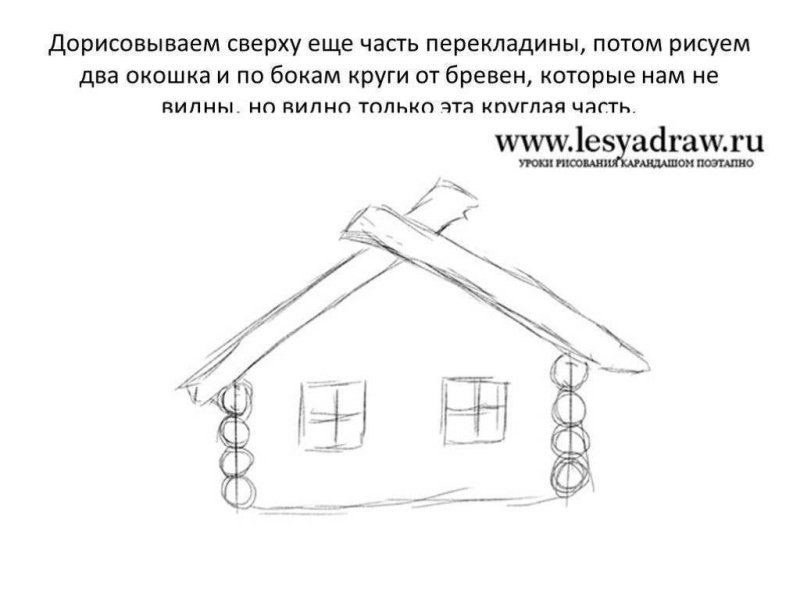 Изба рисунок