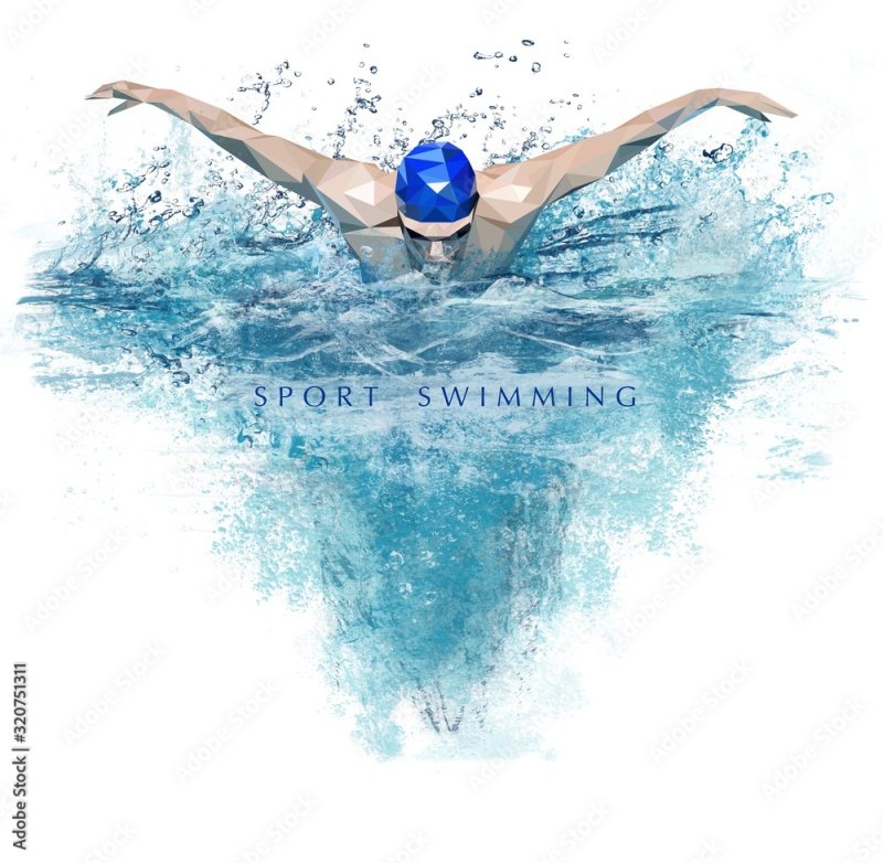 Swimming illustration
