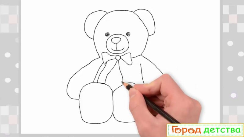 Медведь рисунок карандашом