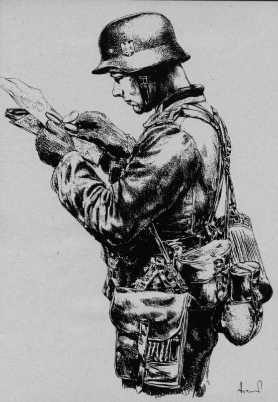 Немец рисунок
