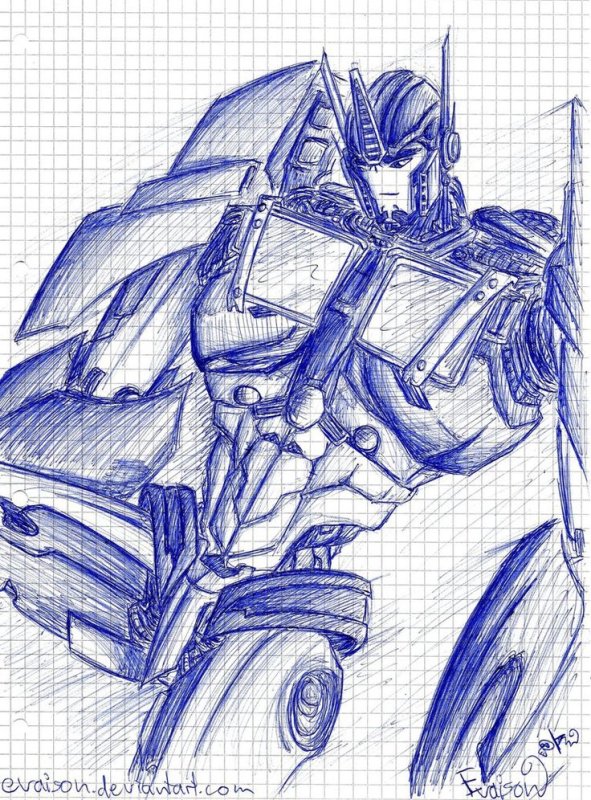 Оптимус Прайм g1 рисунок