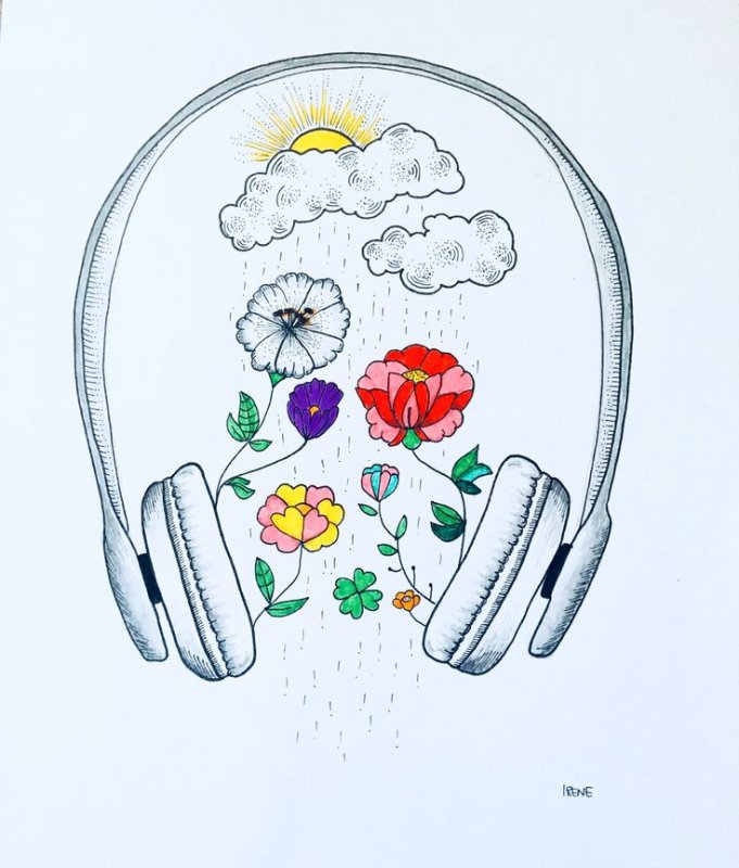 Наушники рисунок