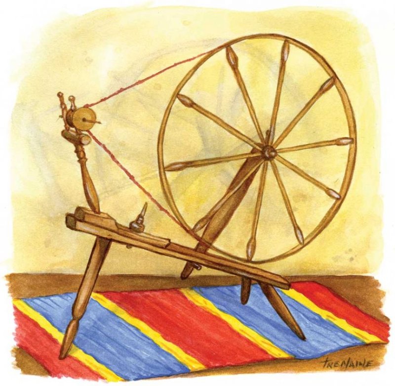Прялка старинная