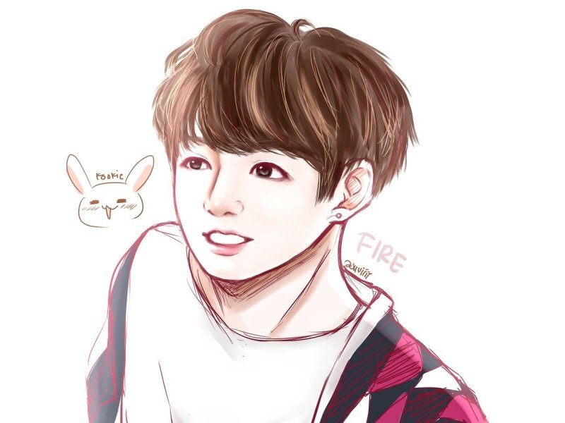Jungkook из BTS мультяшные