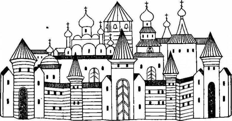 Кремль в картинках для детей раскраски