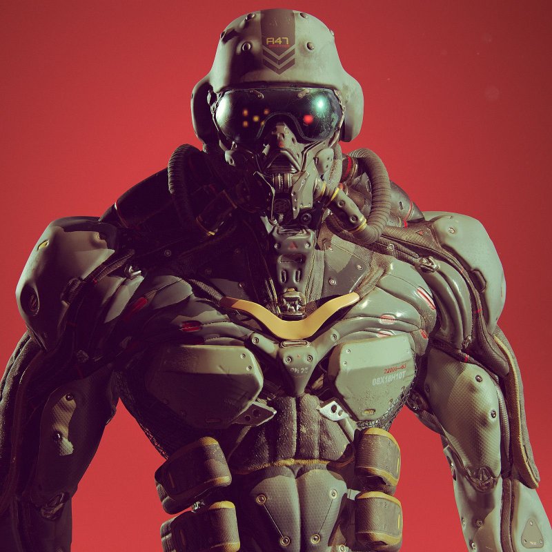 Cyberpunk наемник солдат