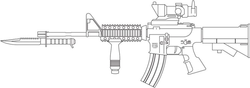 М16а1 чертеж